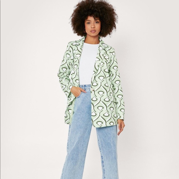Nasty Gal Abstract blazer - Picture 2 of 6